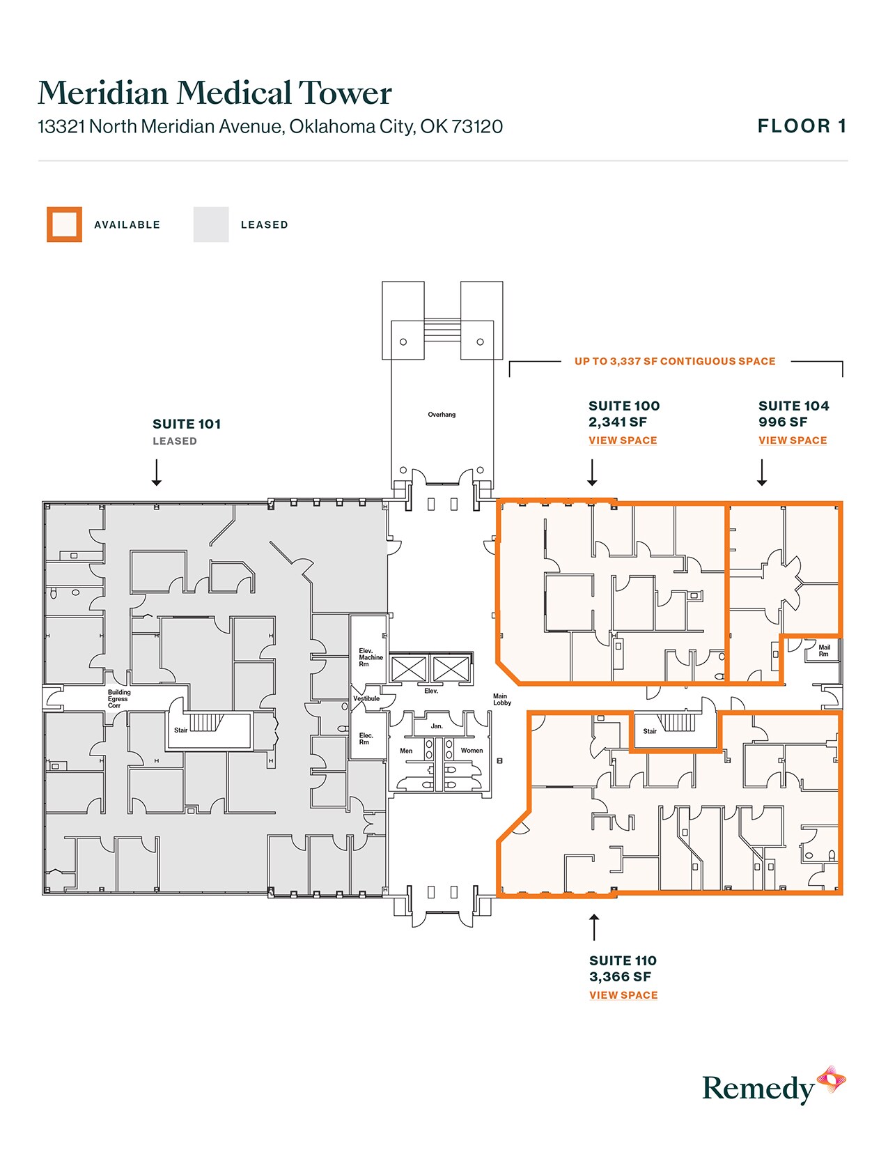 13321 N Meridian Ave, Oklahoma City, OK à louer Plan d’étage- Image 1 de 1