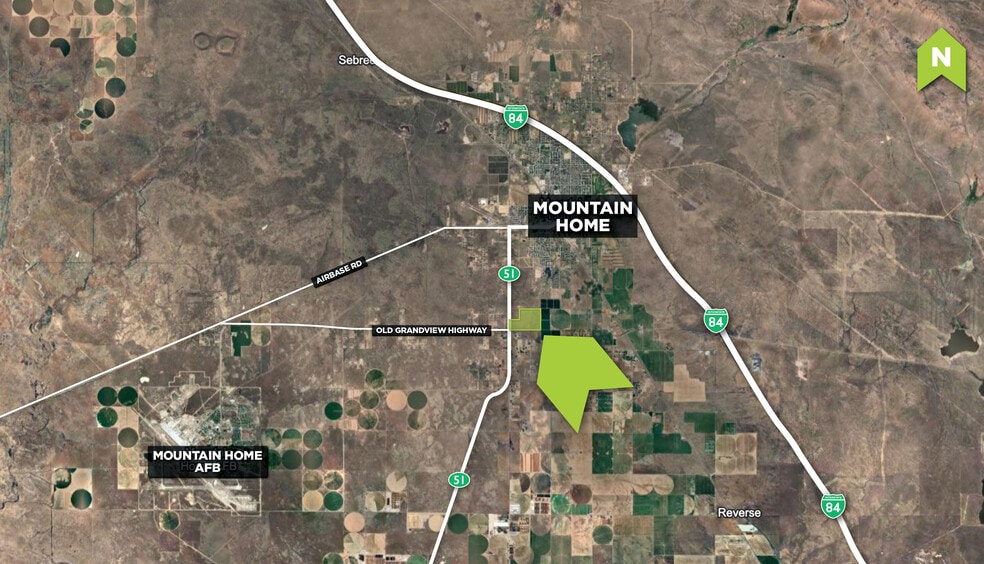 TBD Hwy 51 Hwy, Mountain Home, ID for sale - Aerial - Image 3 of 8