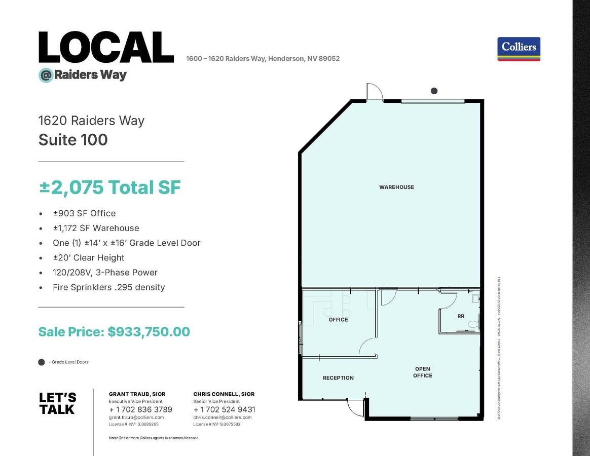 1620 Raiders Way, Henderson, NV 89052 - Unité 100 - - Plan d’étage - Image 1 of 1