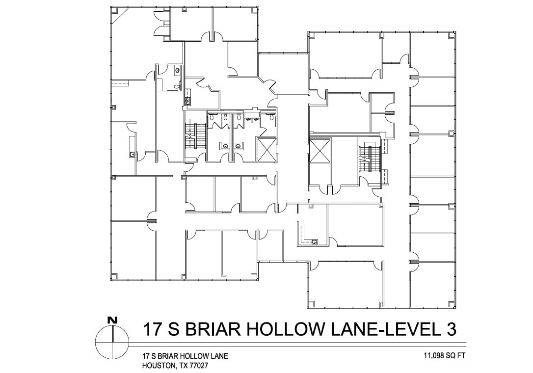 17 S Briar Hollow Ln, Houston, TX à louer Plan d’étage- Image 1 de 1