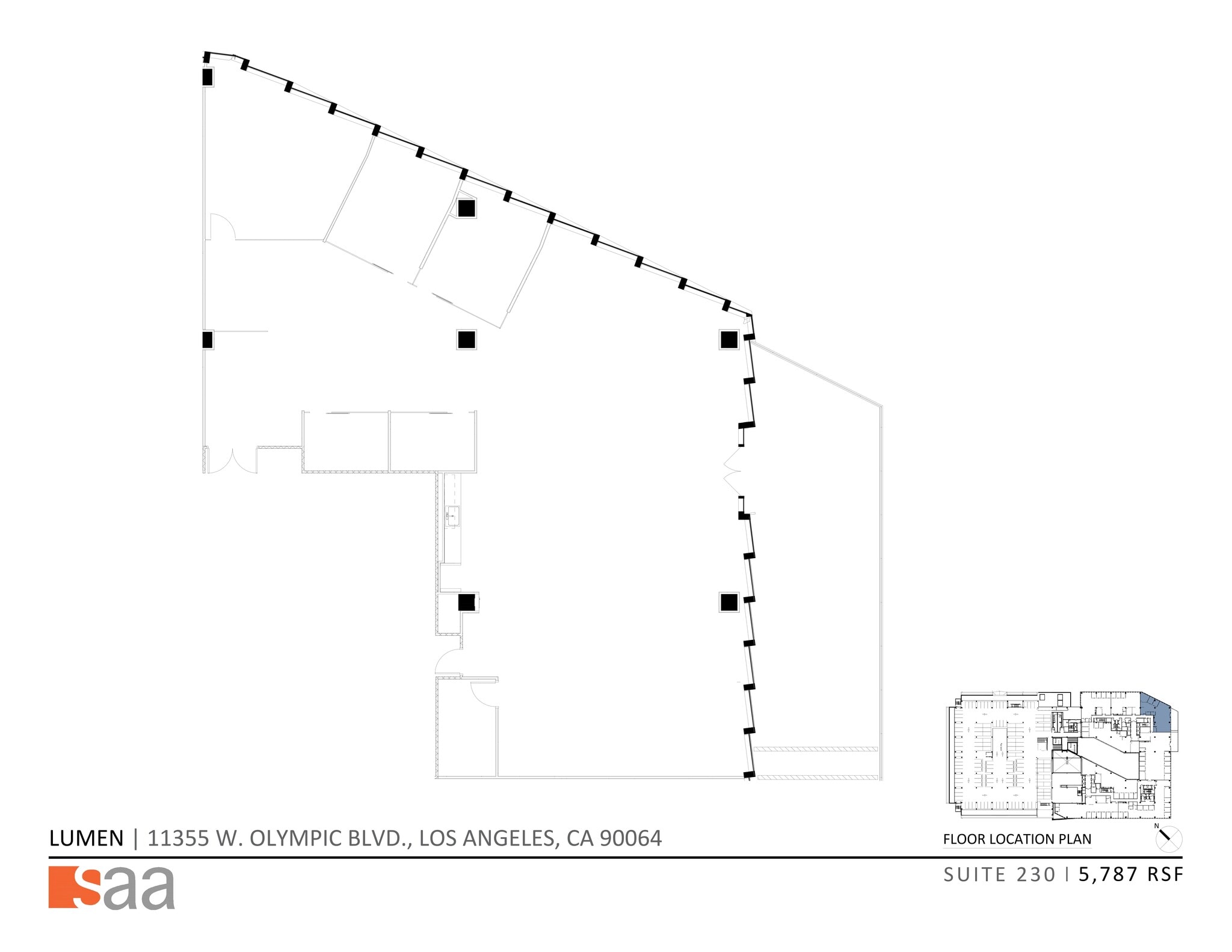 11355 W Olympic Blvd, Los Angeles, CA for lease Site Plan- Image 1 of 5