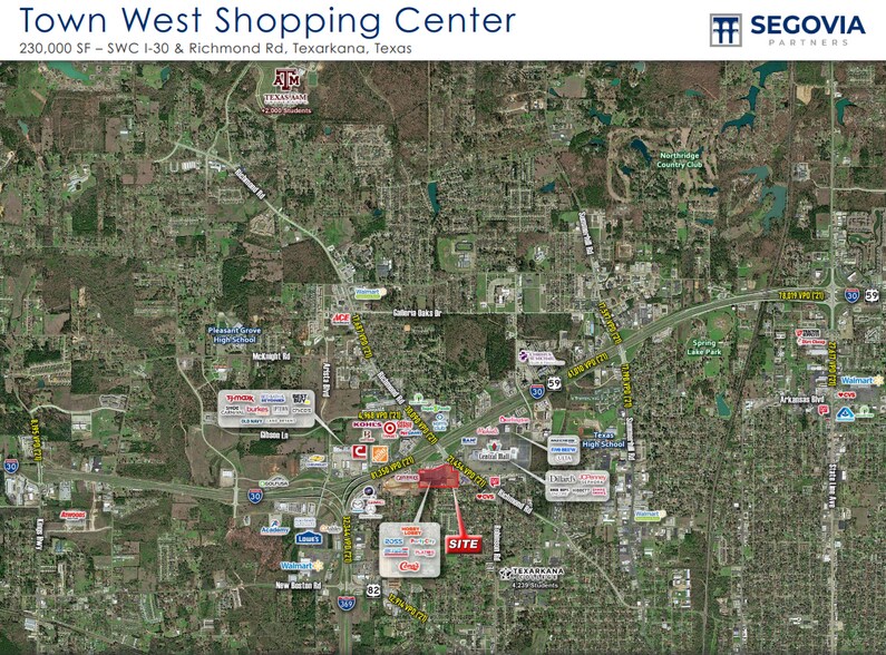 2315 Richmond Rd, Texarkana, TX à louer - Aérien - Image 2 de 3