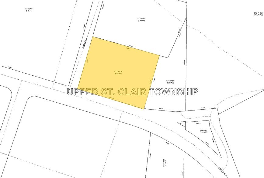 1131 Boyce Rd, Upper Saint Clair, PA à louer - Plan cadastral - Image 2 de 3
