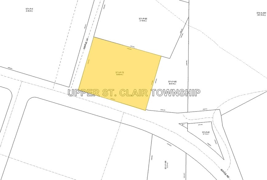 1131 Boyce Rd, Upper Saint Clair, PA for lease - Plat Map - Image 2 of 4