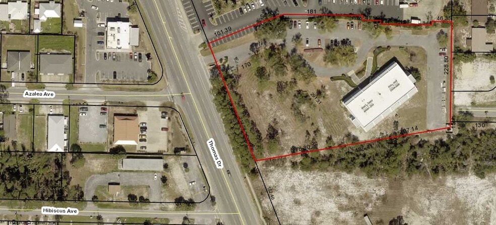 2605-2623 Thomas Dr, Panama City, FL for lease - Plat Map - Image 1 of 1