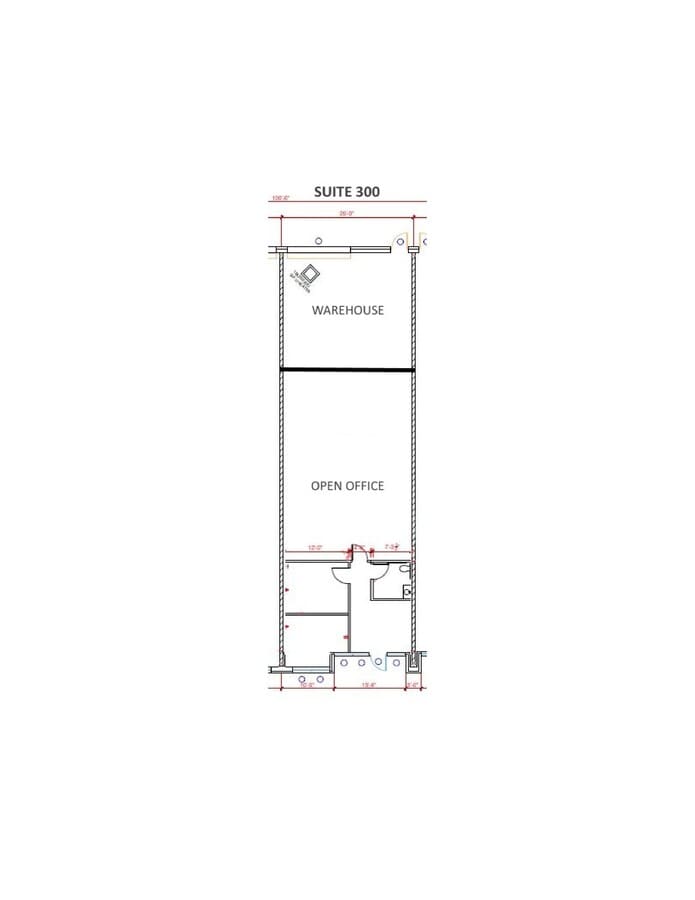 5012 B U Bowman Dr, Buford, GA 30518 - Unit 300 - - Floor Plan - Image 2 of 3