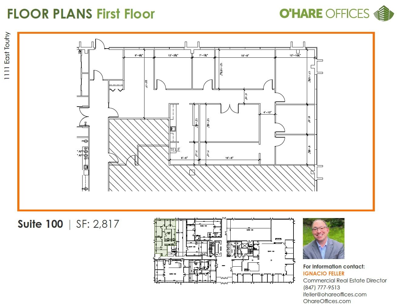 1111 E Touhy Ave, Des Plaines, IL à louer Plan d’étage- Image 1 de 1