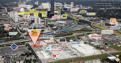5321 S Rice Ave, Houston, TX - Aérien Vue de la carte