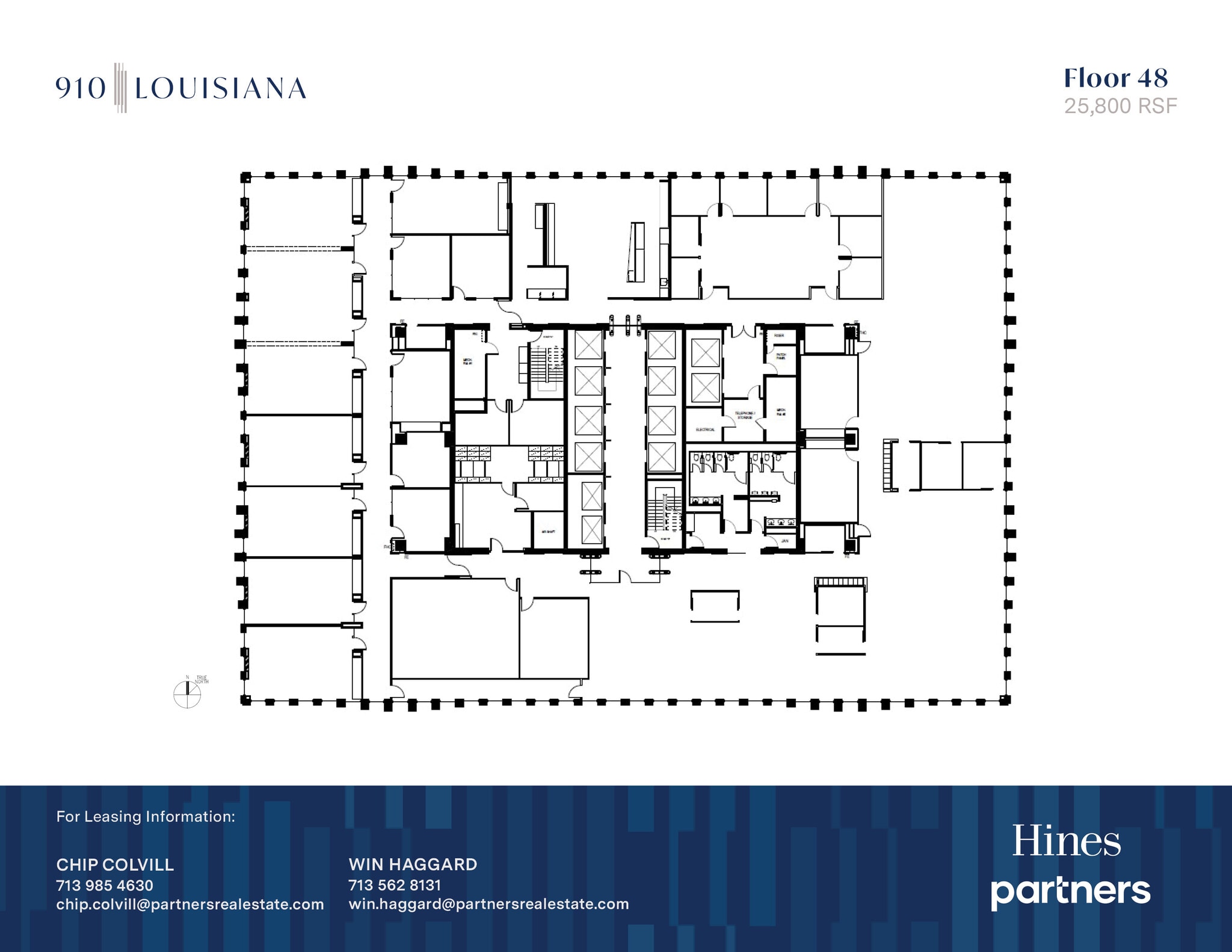 910 Louisiana St, Houston, TX à louer Plan d’étage- Image 1 de 1