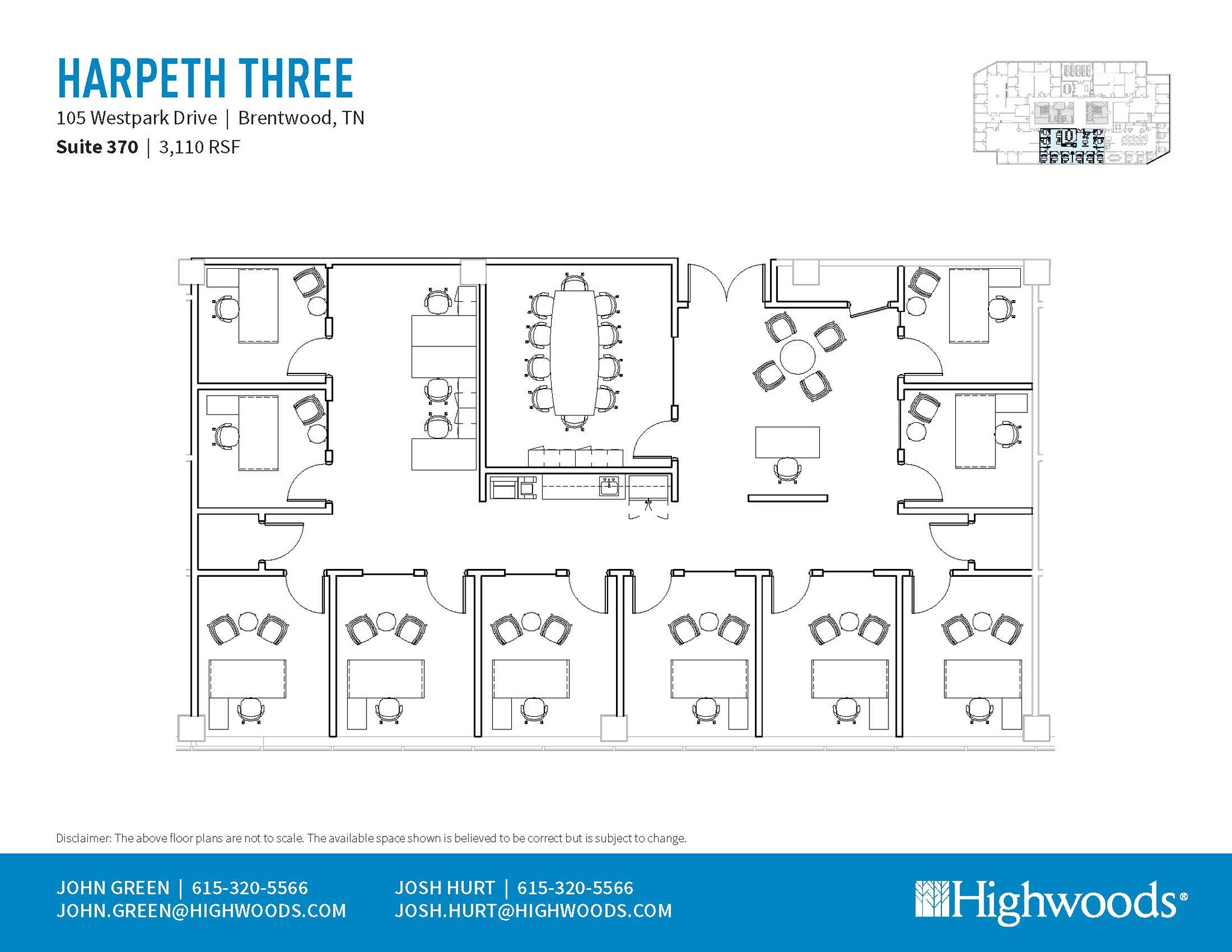 105 Westpark Dr, Brentwood, TN à louer Plan d’étage- Image 1 de 1