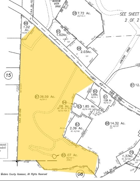 40108 Enterprise Dr, Oakhurst, CA for lease - Plat Map - Image 3 of 4