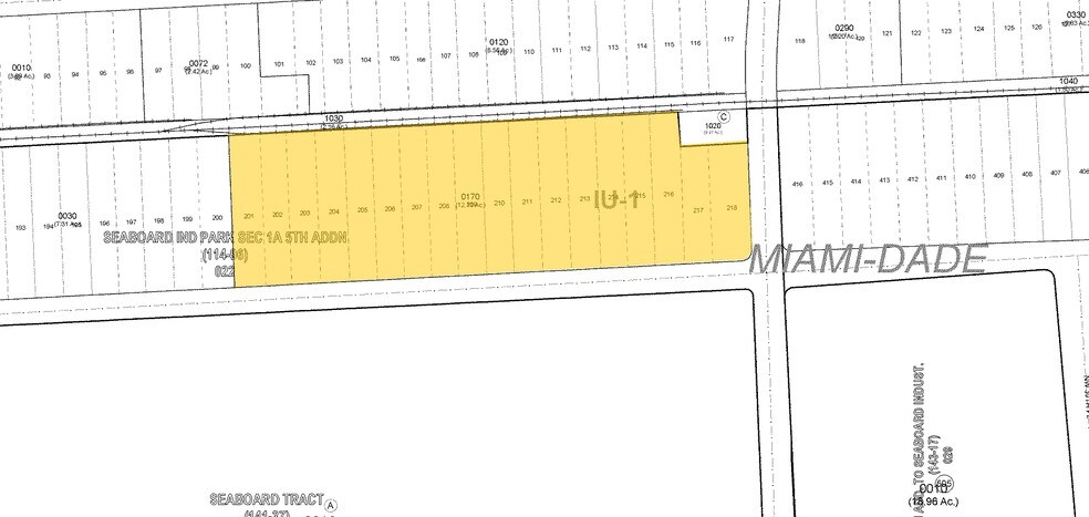 12300 NW 32nd Ave, Miami, FL à louer - Plan cadastral - Image 2 de 2