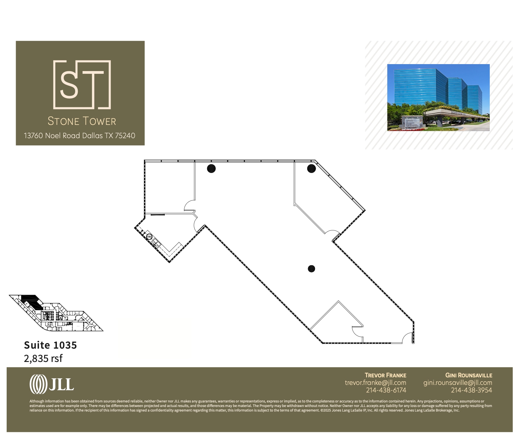 13760 Noel Rd, Dallas, TX à louer Plan d’étage- Image 1 de 2