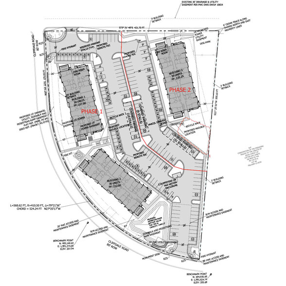 9605 Cliffdale Rd, Fayetteville, NC à vendre - Plan de site - Image 1 de 3