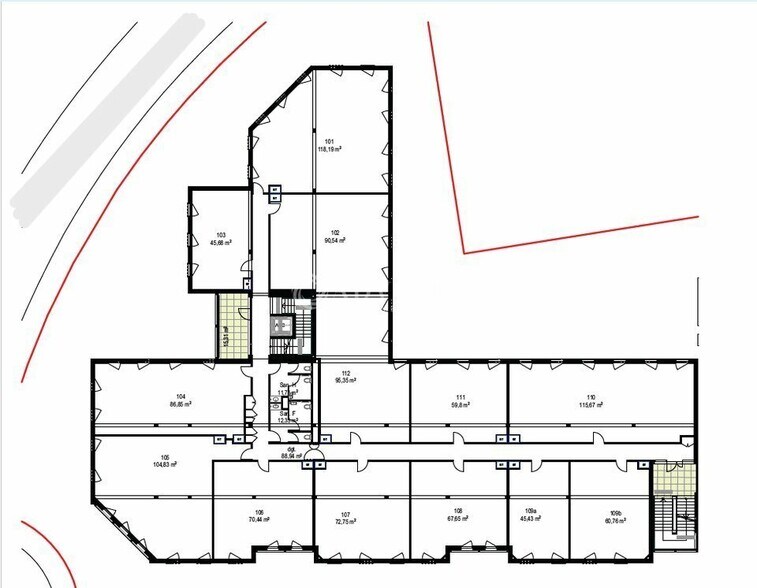 Bureau dans Saint-Jean-de-Védas à vendre - Plan d’étage - Image 2 de 4