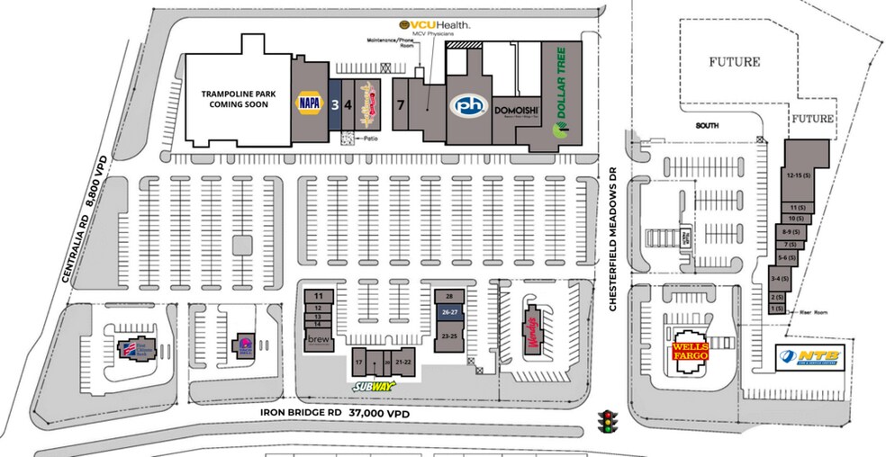 6401-6551 Centralia Rd, Chesterfield, VA à louer - Photo du bâtiment - Image 2 de 13