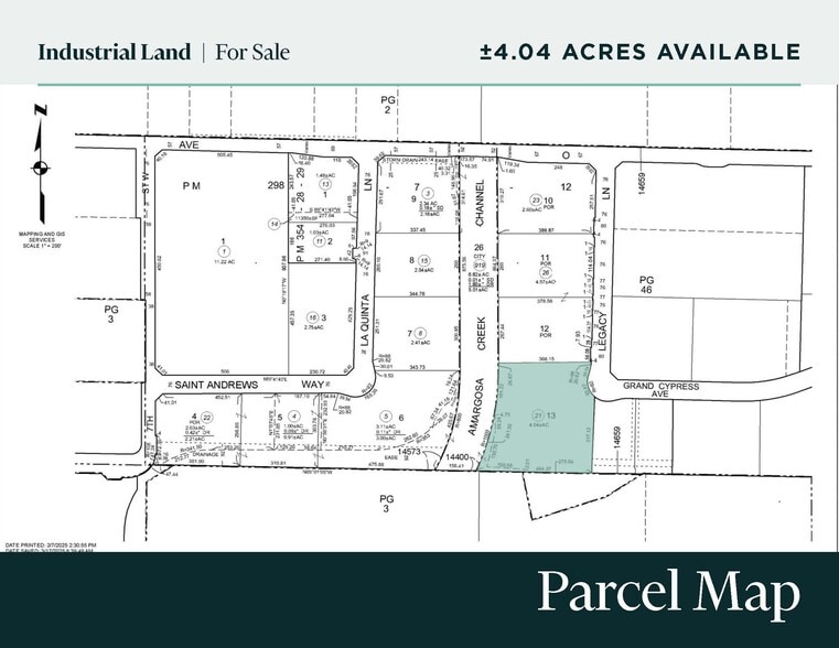 Legacy Ln & Grand Cypress Ave, Palmdale, CA for sale - Plat Map - Image 2 of 2