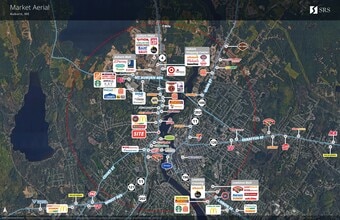 63 Center St, Auburn, ME - Aerial map view