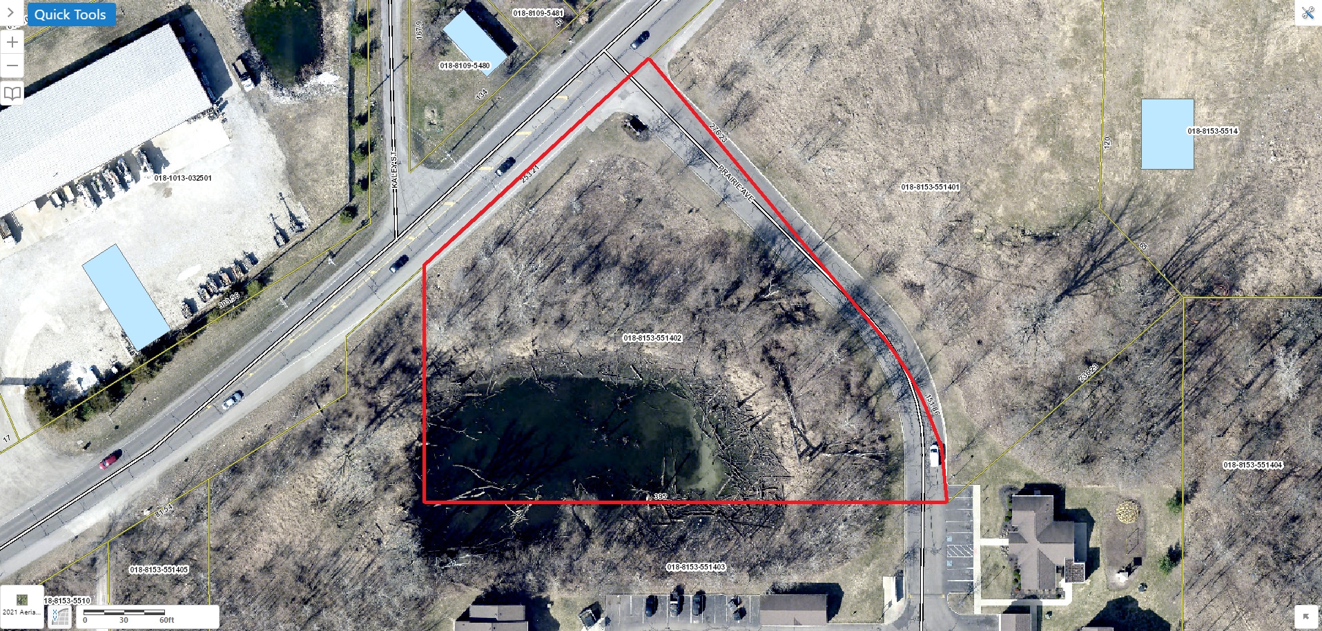 2708 Prairie, South Bend, IN for sale Aerial- Image 1 of 4