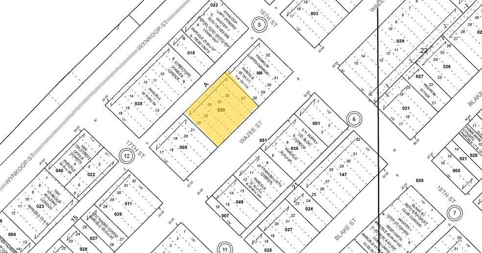 1743 Wazee St, Denver, CO à louer - Plan cadastral - Image 3 de 3