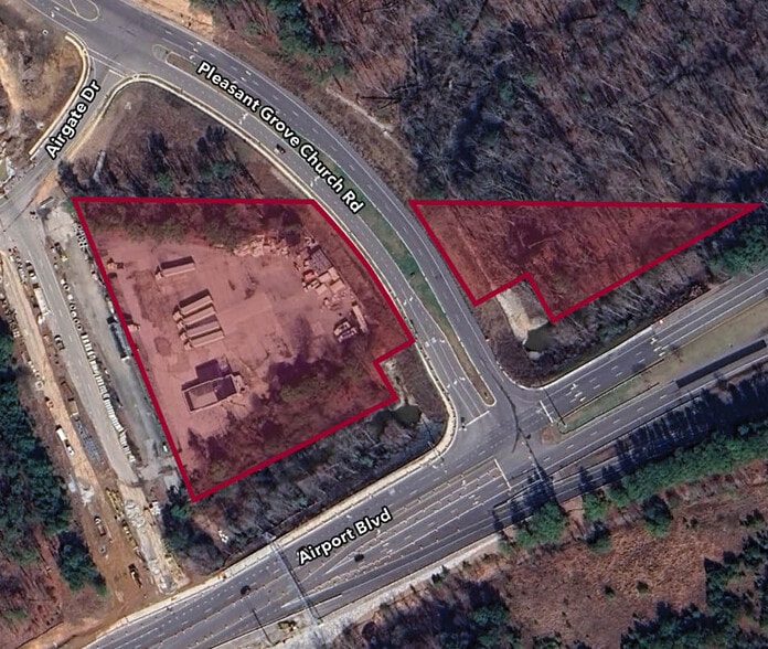 2800 Pleasant Grove Church Rd, Morrisville, NC for sale - Aerial - Image 2 of 5