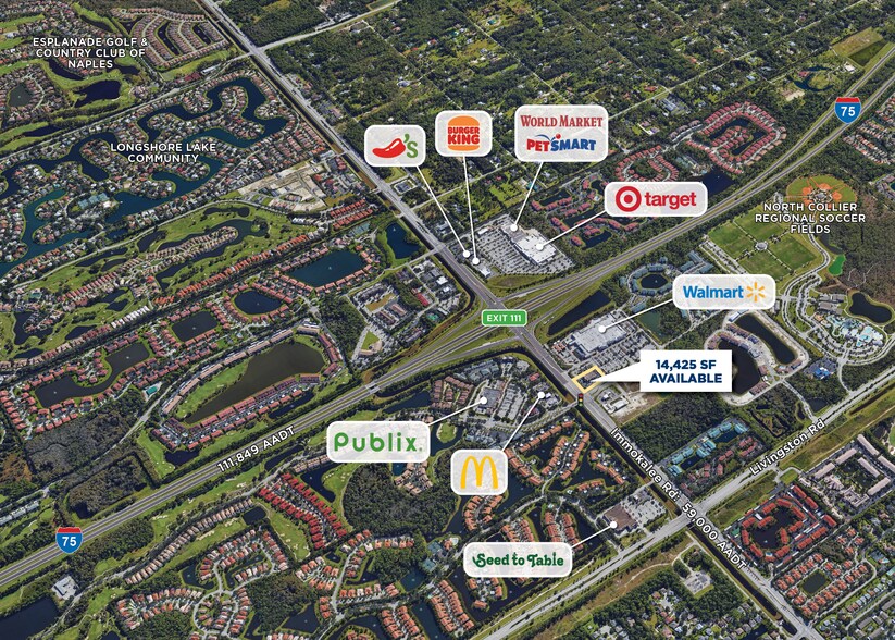 5410 Immokalee Rd, Naples, FL à louer - Aérien - Image 2 de 2