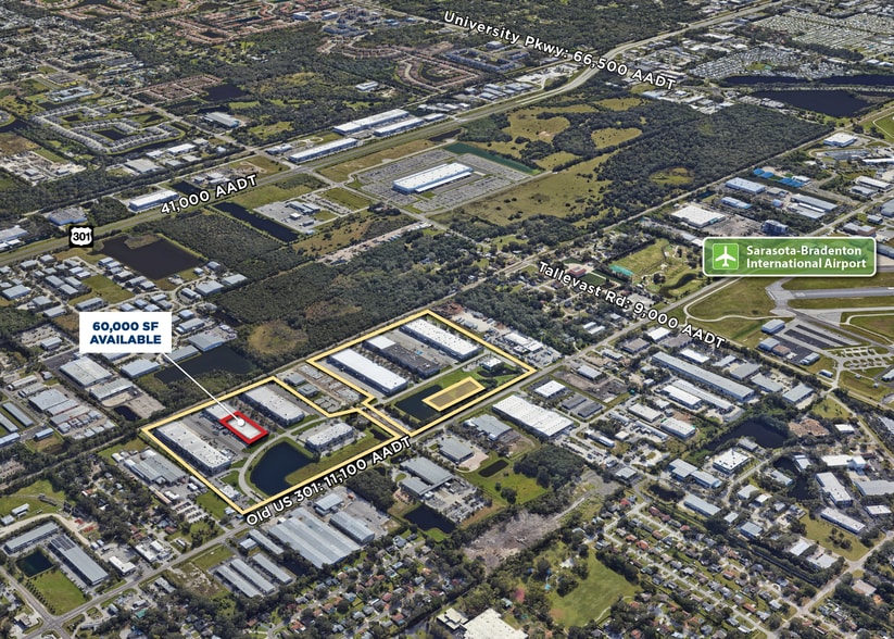 7115 16th St E, Sarasota, FL for lease - Aerial - Image 2 of 9