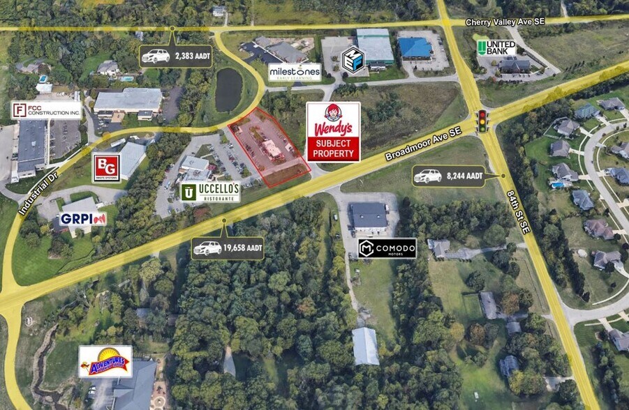 8258 Broadmoor Ave SE, Caledonia, MI à vendre - Aérien - Image 3 de 4