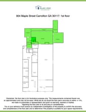 904 Maple St, Carrollton, GA for lease Floor Plan- Image 1 of 1