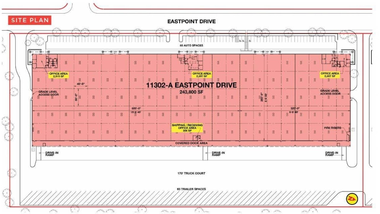 11302-A Eastpoint Blvd, Laredo, TX à louer Plan de site- Image 1 de 1