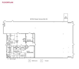 60 E 4th St, Somerville, NJ à louer Plan d’étage- Image 1 de 1