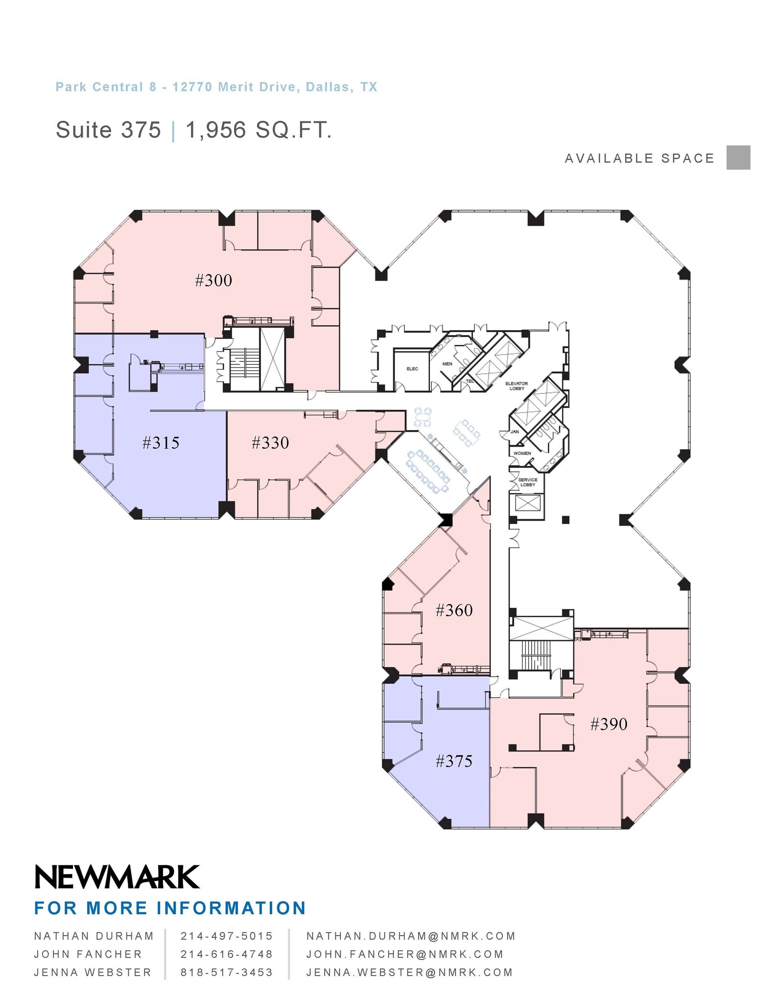 12750 Merit Dr, Dallas, TX à louer Plan d’étage- Image 1 de 2