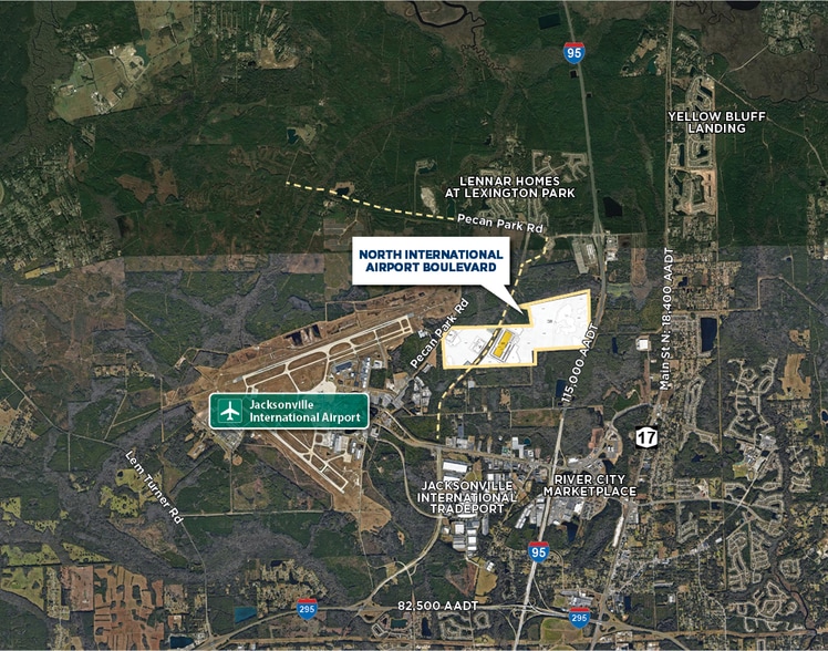 International Airport Blvd, Jacksonville, FL for lease - Aerial - Image 2 of 2