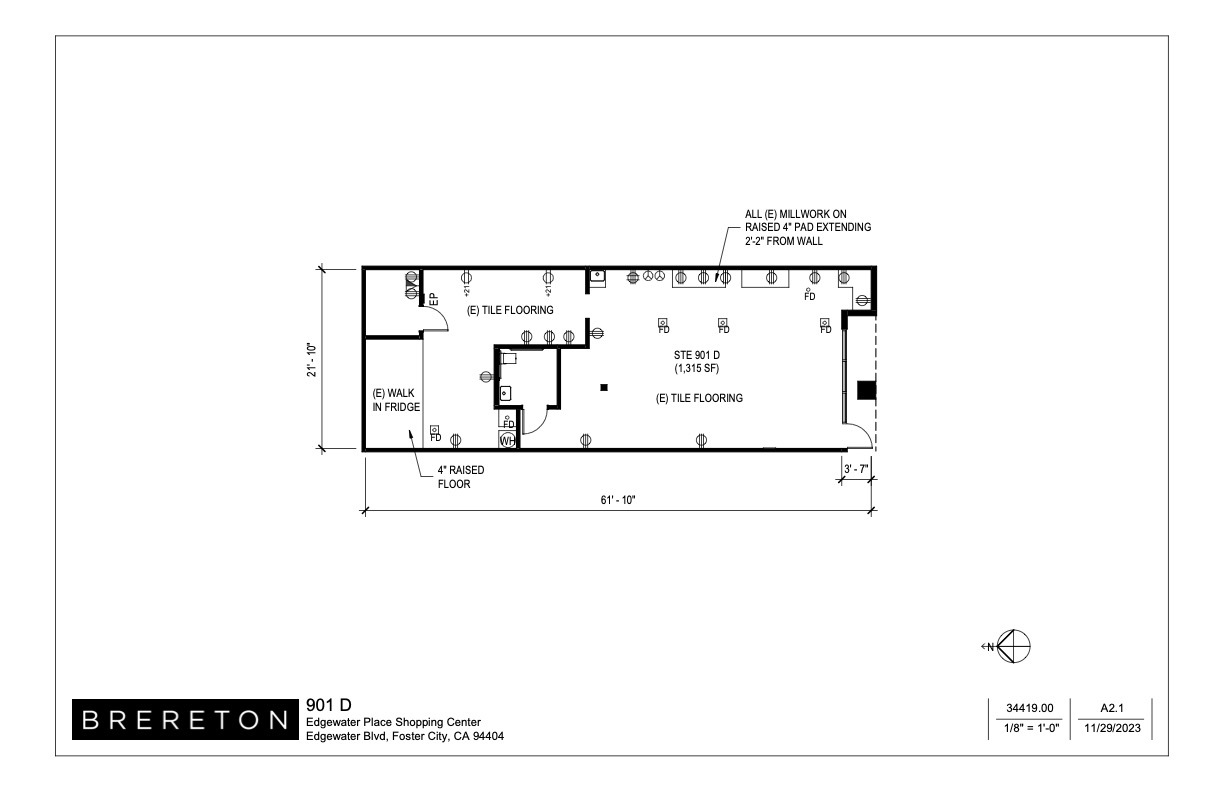 969-999 E Edgewater Blvd, Foster City, CA à louer Plan d  tage- Image 1 de 2