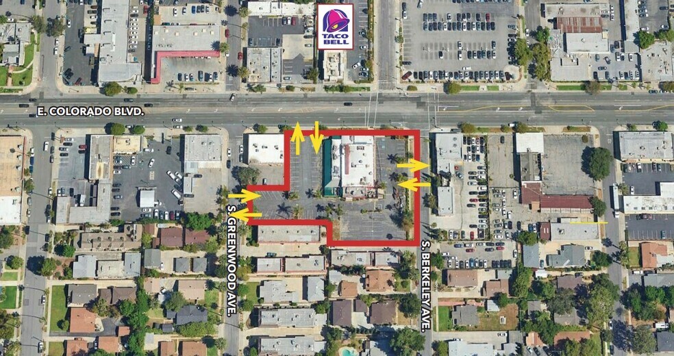 1978 E Colorado St, Pasadena, CA for lease - Aerial - Image 2 of 2