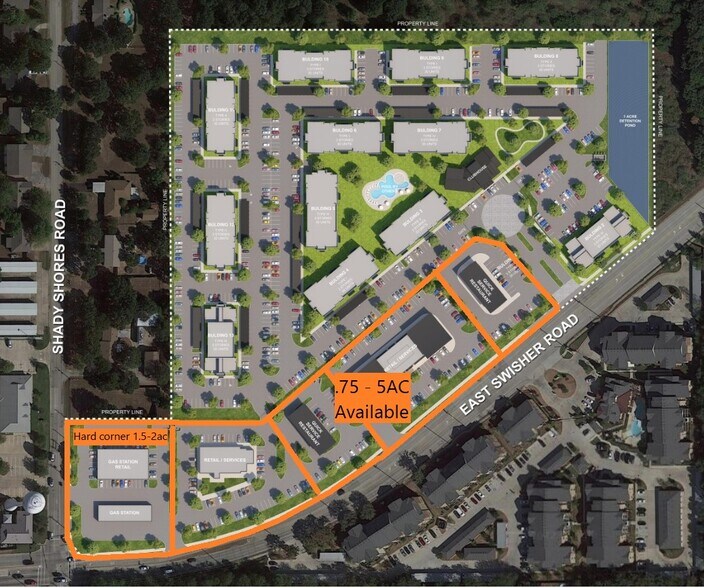 502 N Shady Shores Dr, Lake Dallas, TX à vendre - Photo du bâtiment - Image 3 de 4