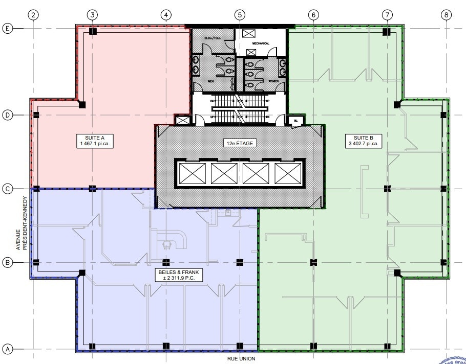 625 Av du Président-Kennedy, Montréal, QC for lease Floor Plan- Image 1 of 1