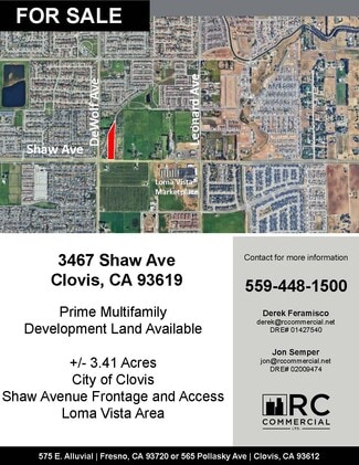 More details for 8062 Shaw Avenue, Clovis, CA - Land for Sale