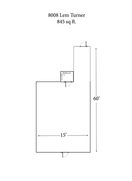 7912-8000 Lem Turner Rd, Jacksonville, FL for lease - Floor Plan - Image 2 of 2