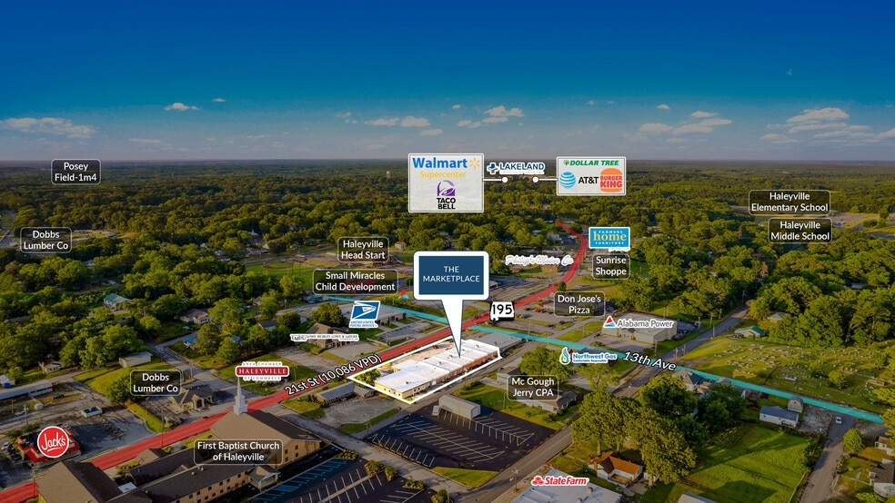 1203-1219 21st Street, Haleyville, AL for sale - Building Photo - Image 3 of 5