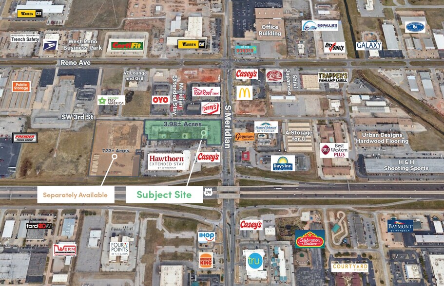 401 S Meridian Ave, Oklahoma City, OK à vendre - Aérien - Image 2 de 4