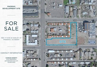 Plus de détails pour NEC 17th Ave & Hadley St, Phoenix, AZ - Terrain à vendre