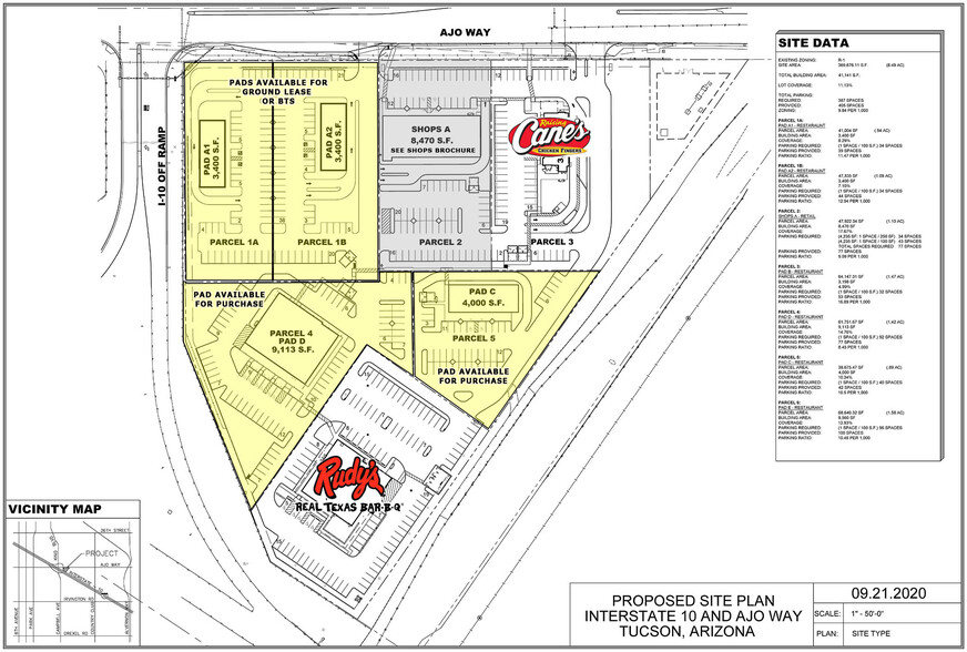 2120 E Ajo Way, Tucson, AZ à vendre - Plan de site - Image 1 de 2