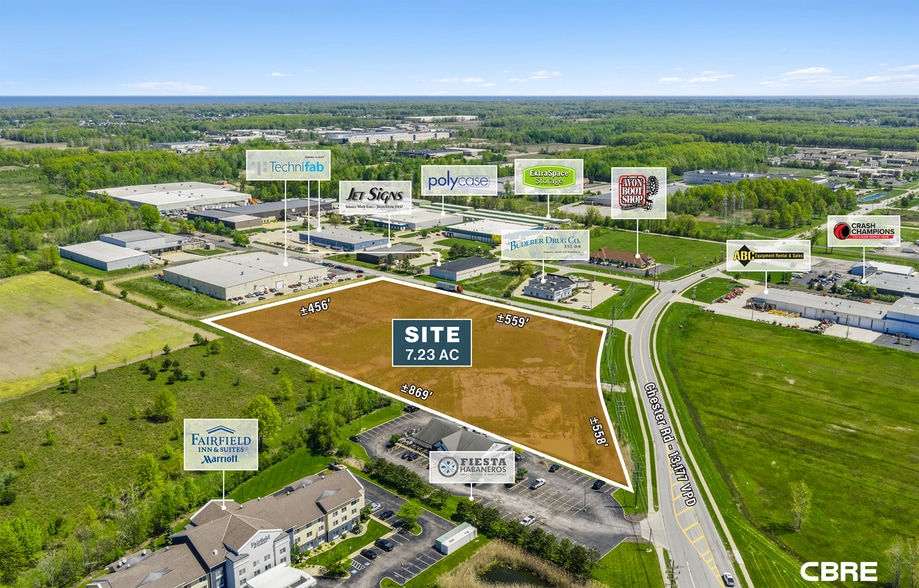Chester Rd N, Avon, OH for sale - Aerial - Image 3 of 5