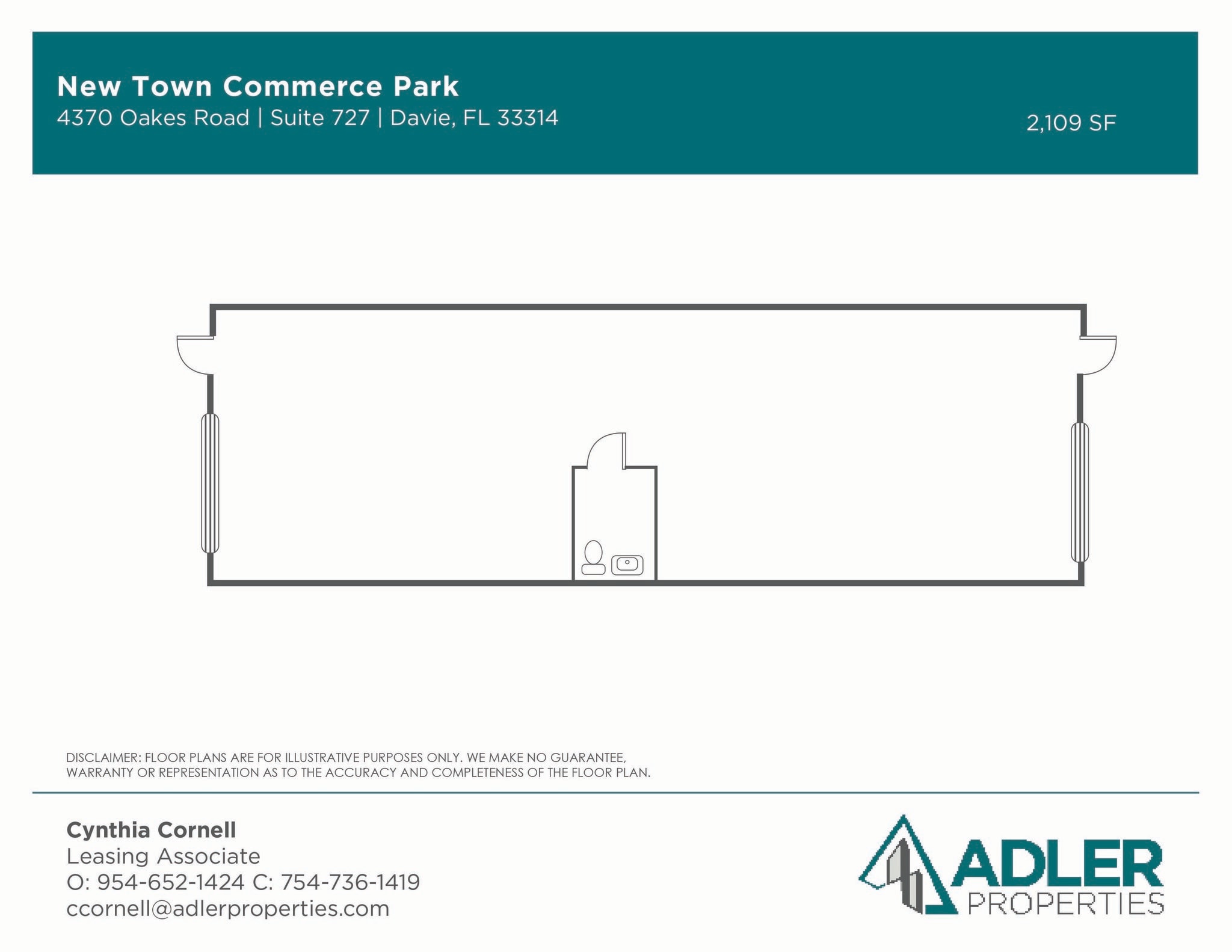 4350-4380 Oakes Rd, Davie, FL à louer Plan d’étage- Image 1 de 1