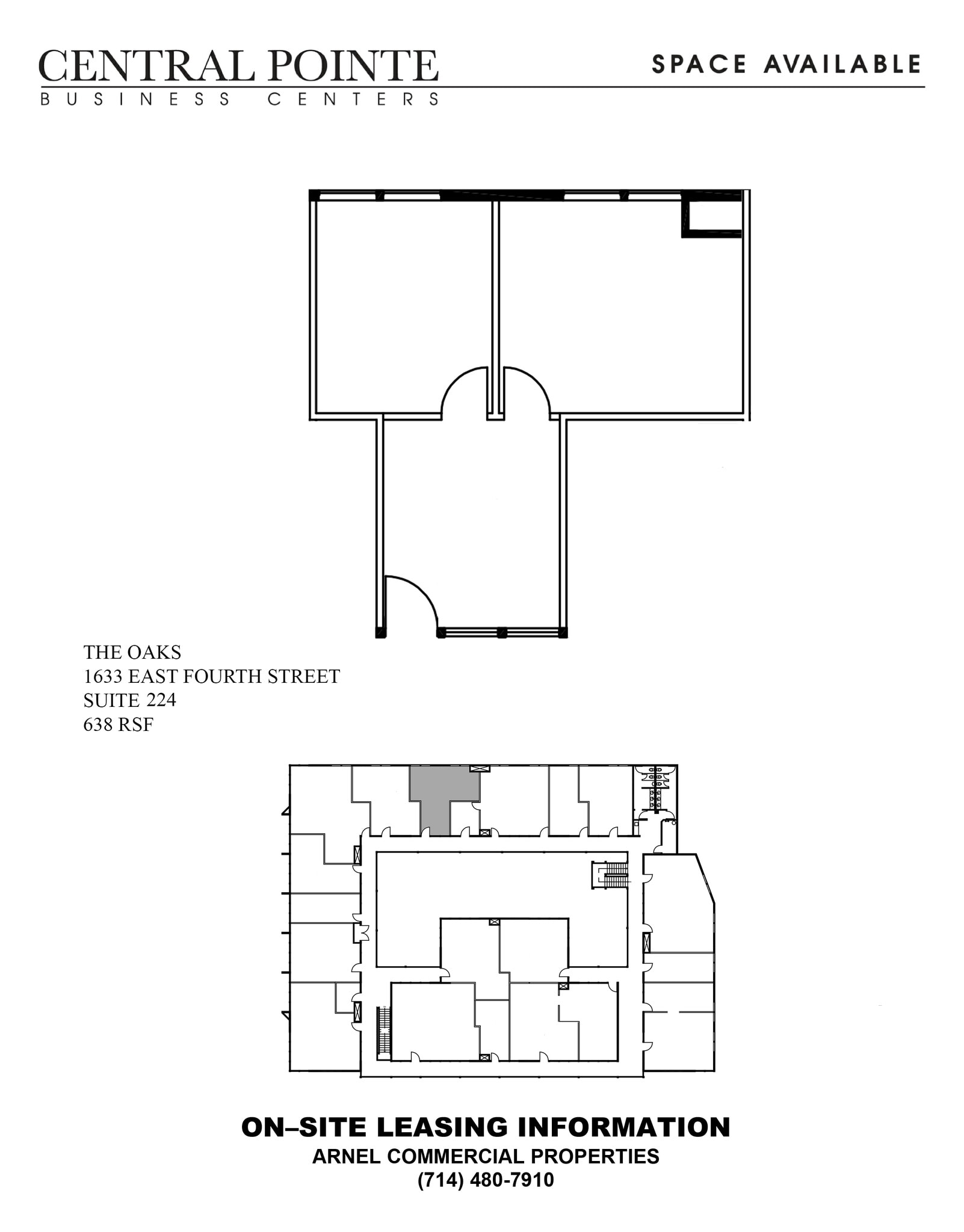 1633 E 4th St, Santa Ana, CA à louer Plan d’étage- Image 1 de 1