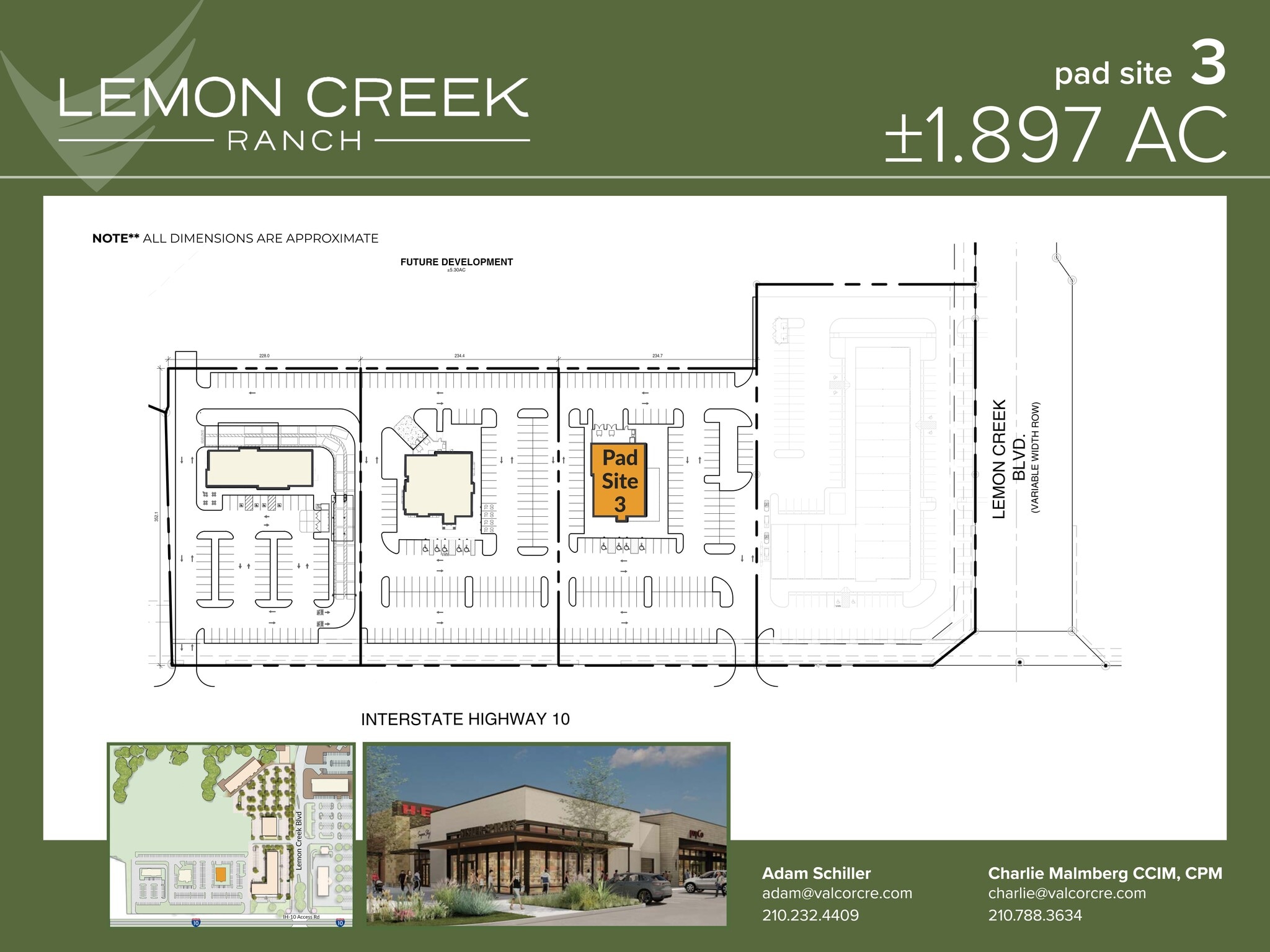 I-10 W & Balcones Creek Dr, Boerne, TX à louer Plan de site- Image 1 de 1