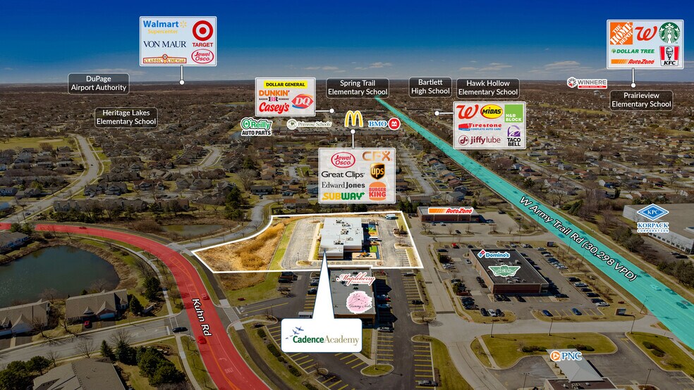 1280 Kuhn Rd, Carol Stream, IL à vendre - Photo du bâtiment - Image 2 de 5