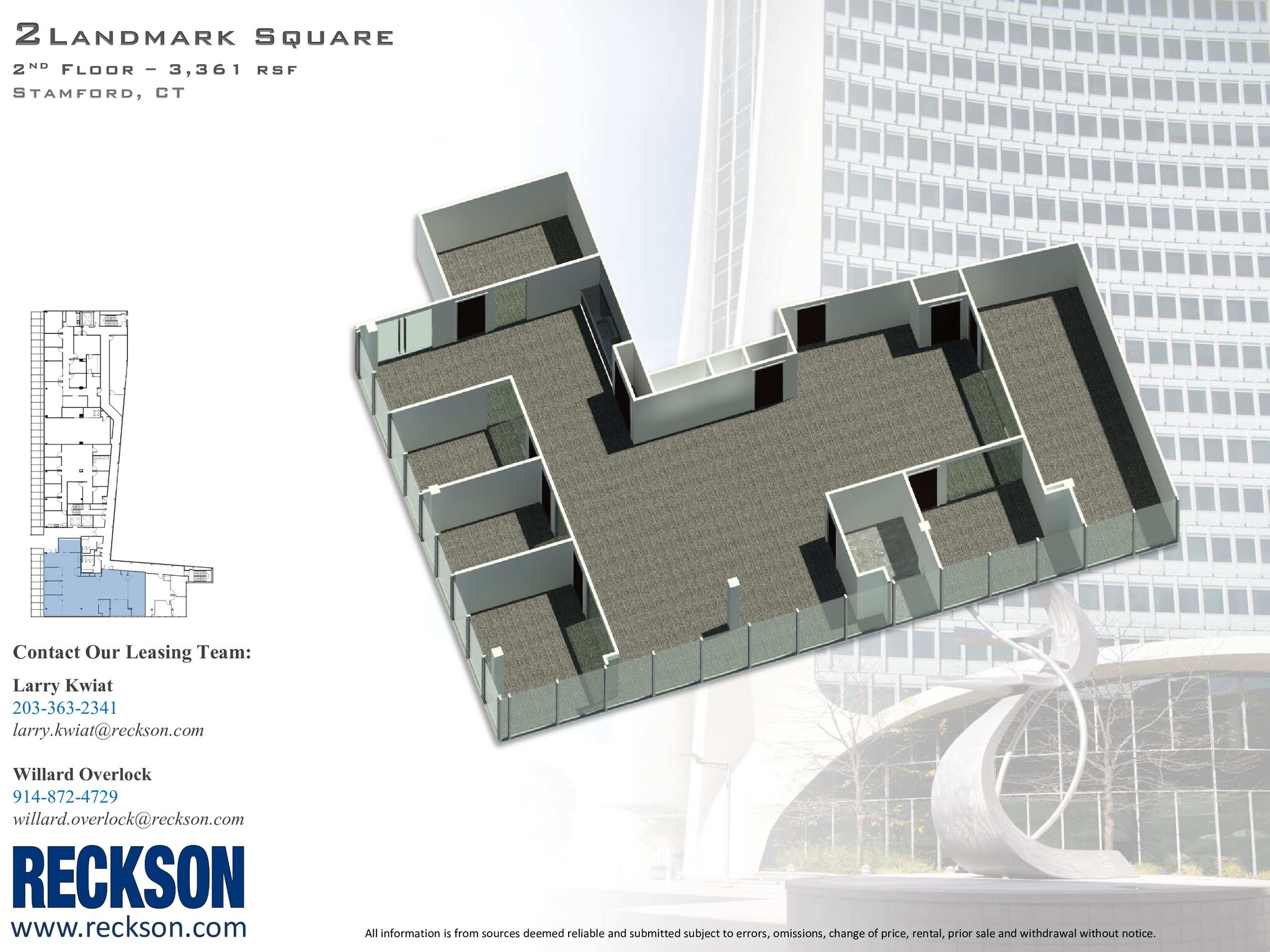 1 Landmark Sq, Stamford, CT à louer Plan d  tage- Image 1 de 1