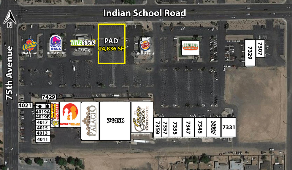 7411 Indian School, Phoenix, AZ for lease - Primary Photo - Image 1 of 1